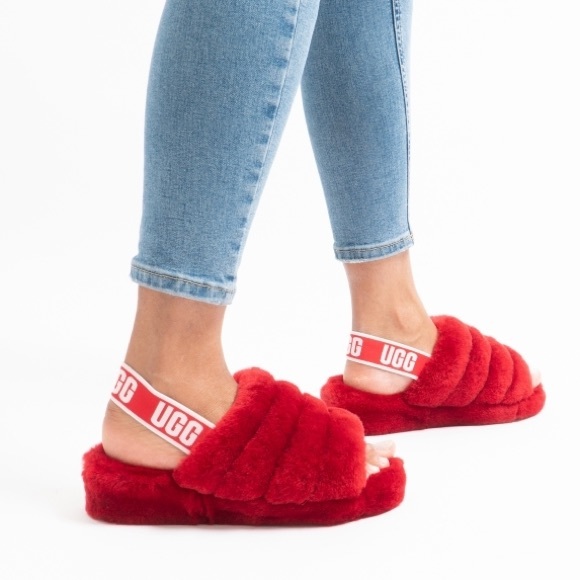 UGG Shoes - UGG slide furry slipper sandals